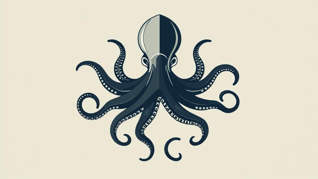 geometric octopus artistry showcase