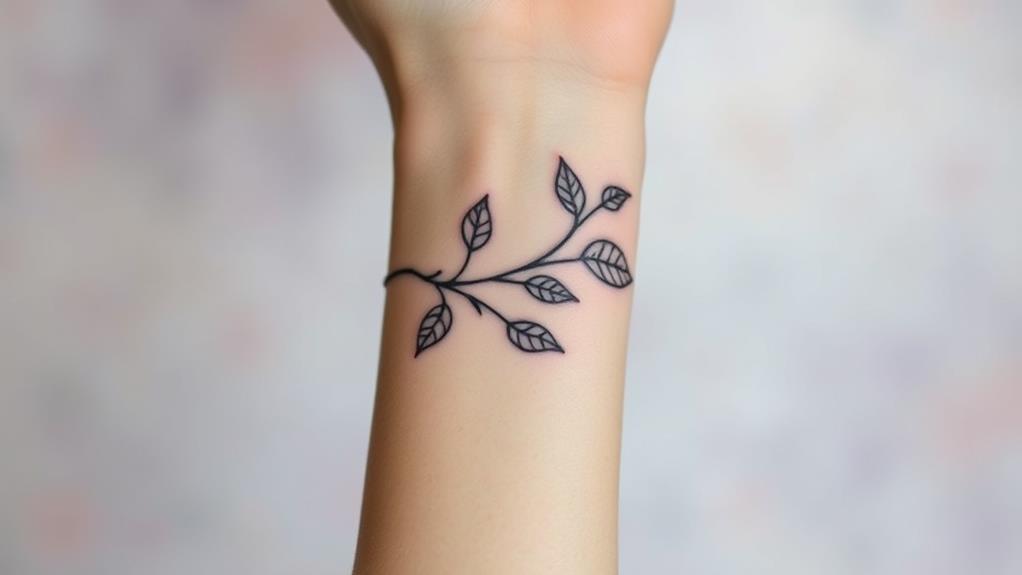 graceful botanical ink designs