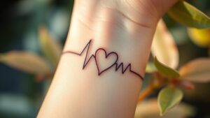 heartbeat minimal tattoo ideas