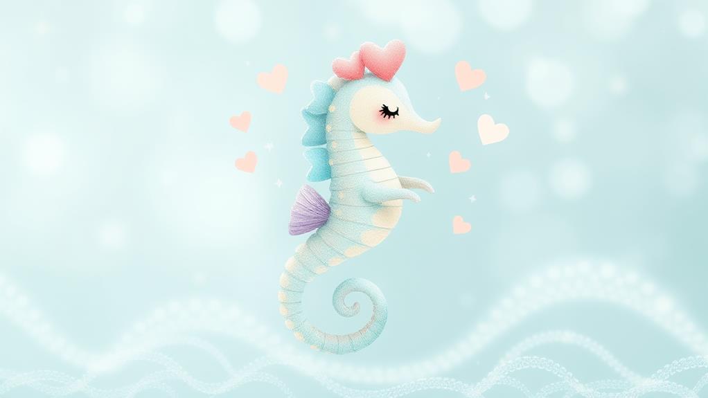 heartfelt playful seahorse love