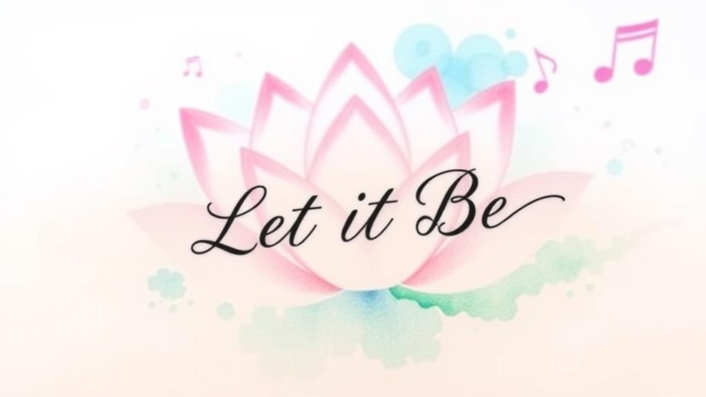 inspirational let it be tattoo