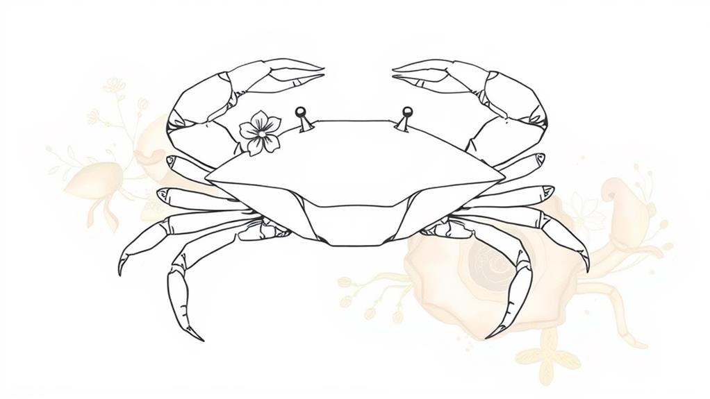 intricate crab artwork designs