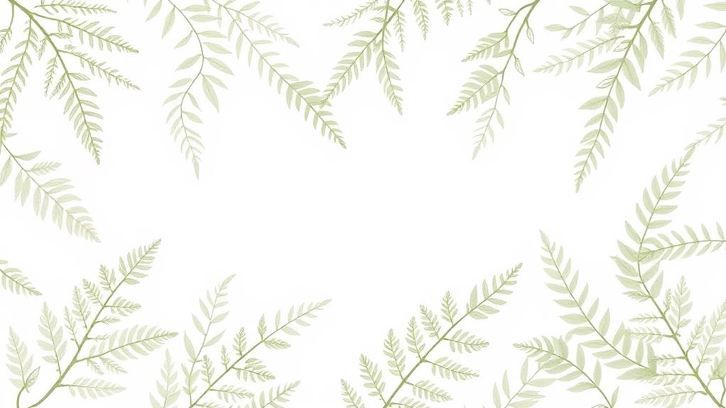 intricate fern leaf designs