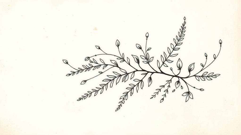 intricate fern pattern design