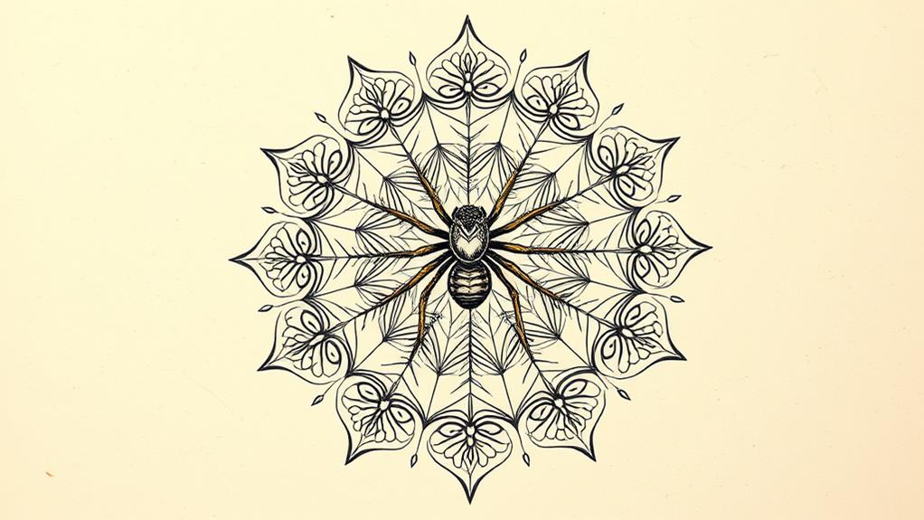 intricate spider mandala designs