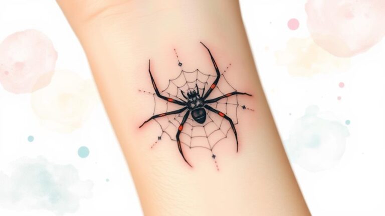 intricate unique spider tattoos