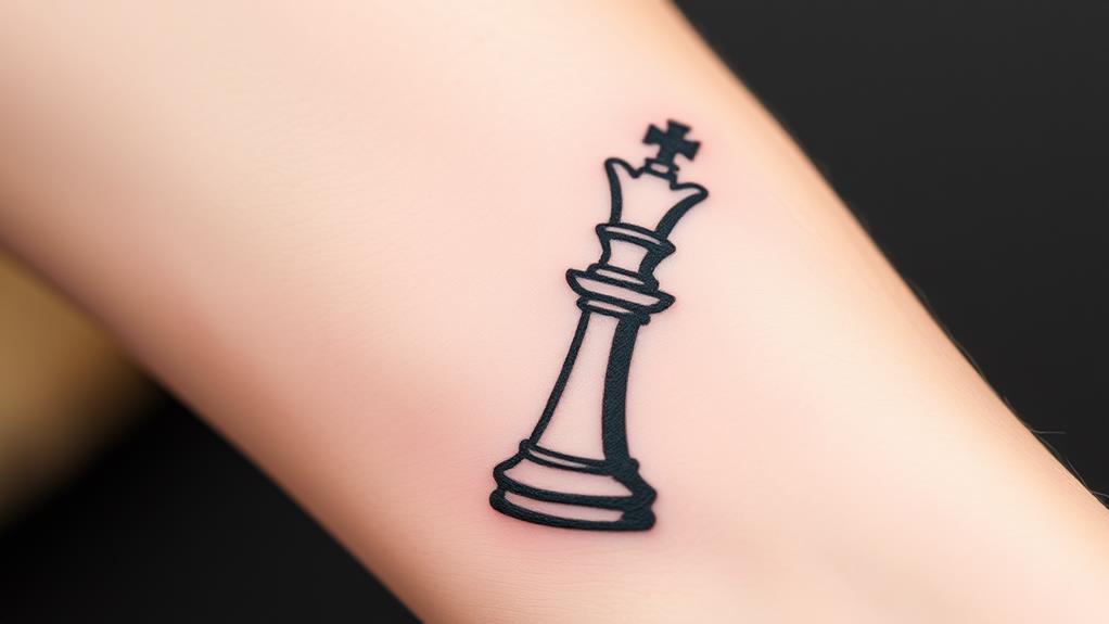 king piece tattoo art