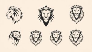 leo minimal tattoo inspiration