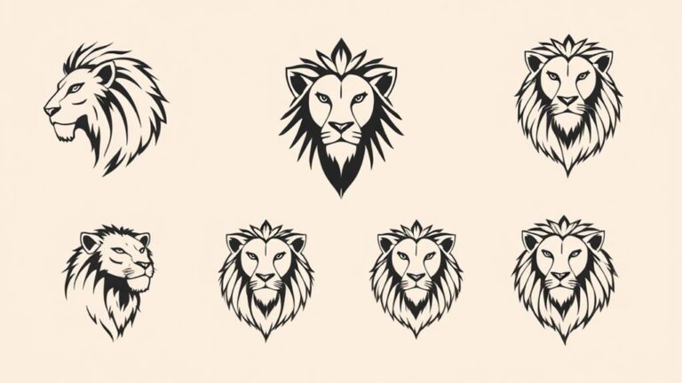 leo minimal tattoo inspiration