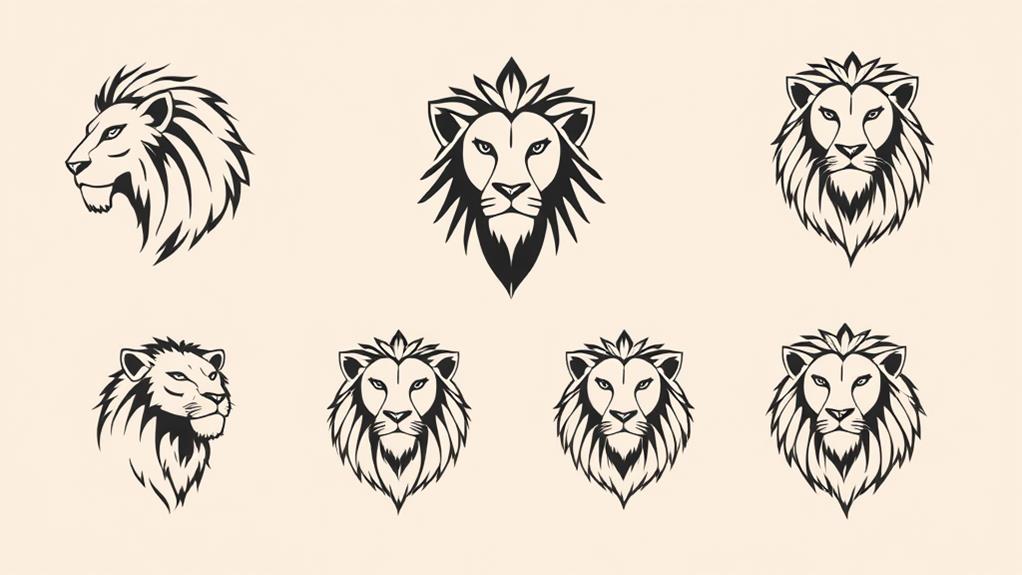 leo minimal tattoo inspiration