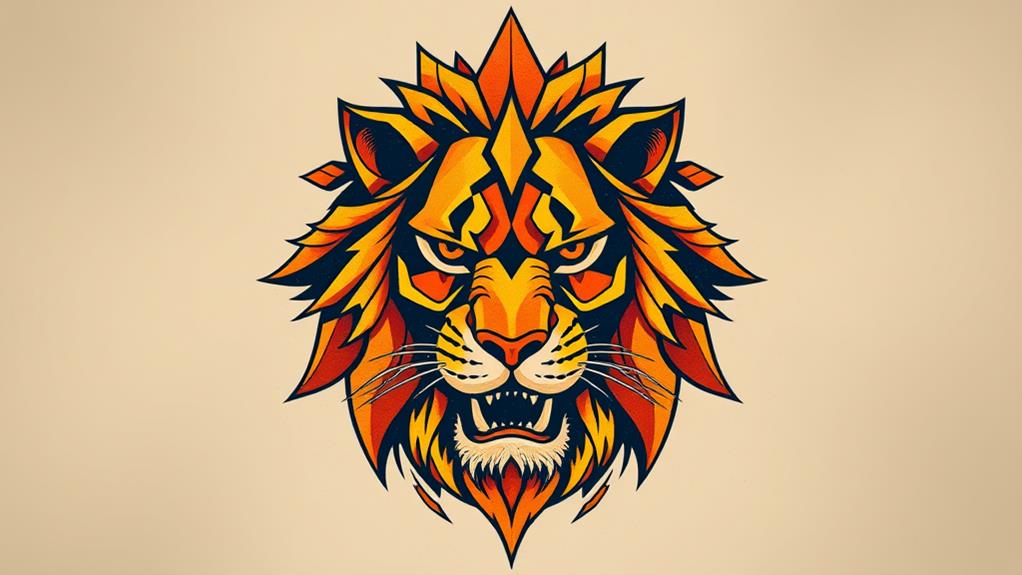 leo roar tattoo design