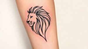 lion tattoos symbolizing strength