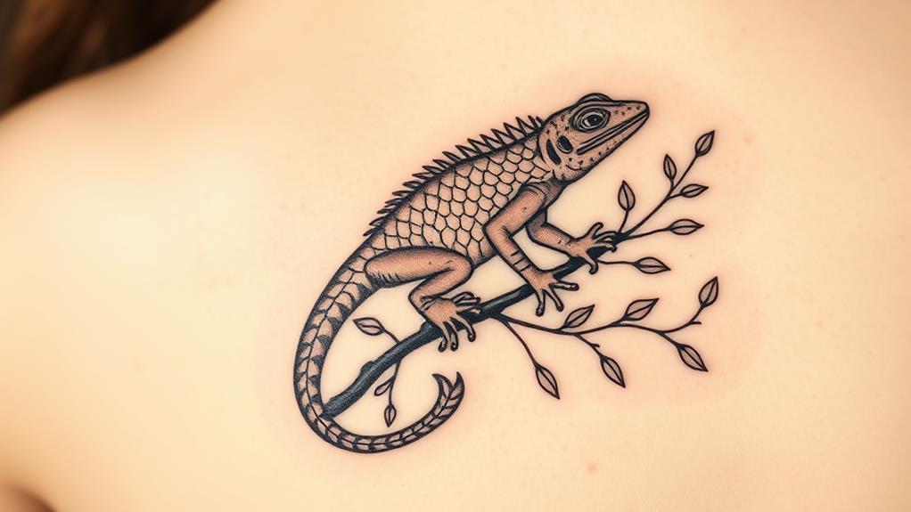 lizard tattoos inspired nature