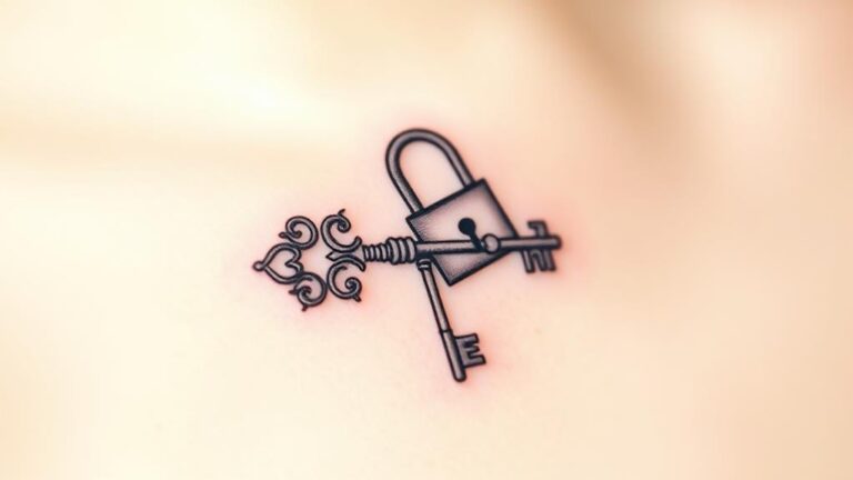 lock and key tattoos