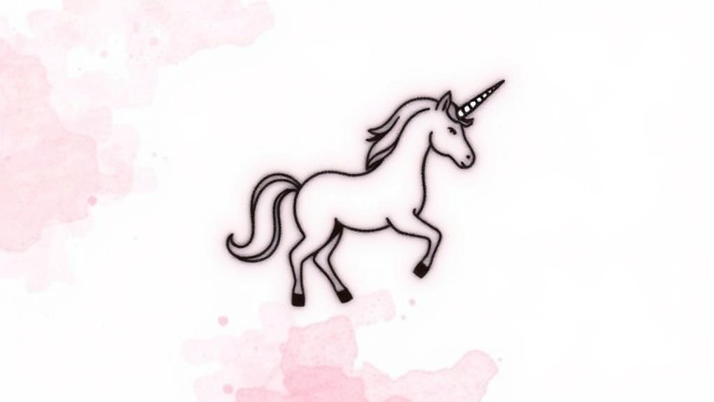 magical unicorn tattoo designs