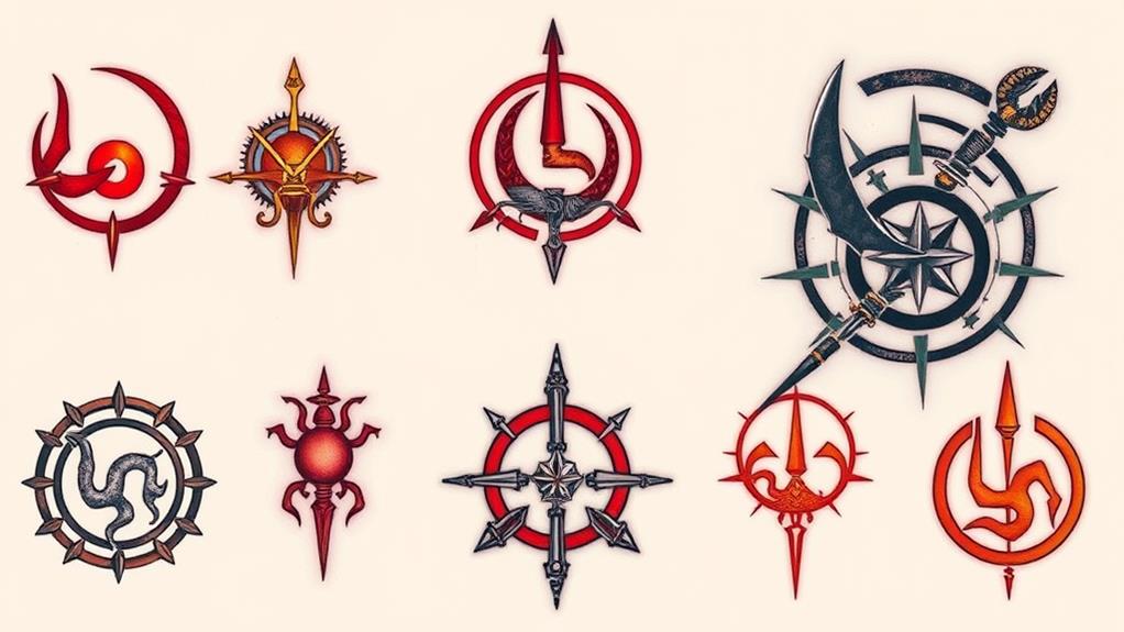 mars symbol design variants