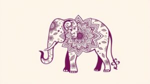 meaningful minimal elephant tattoos