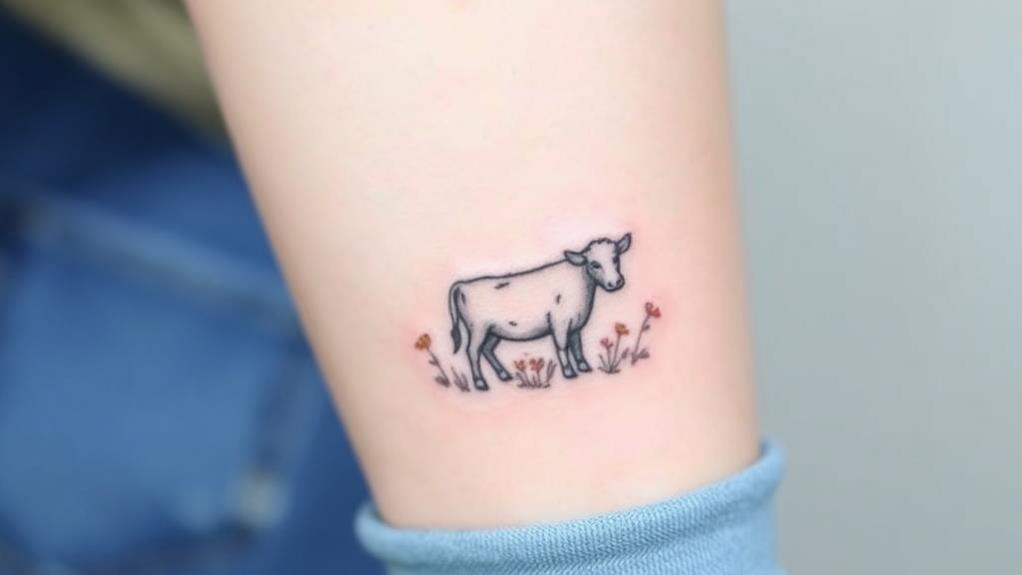 miniature bovine body art