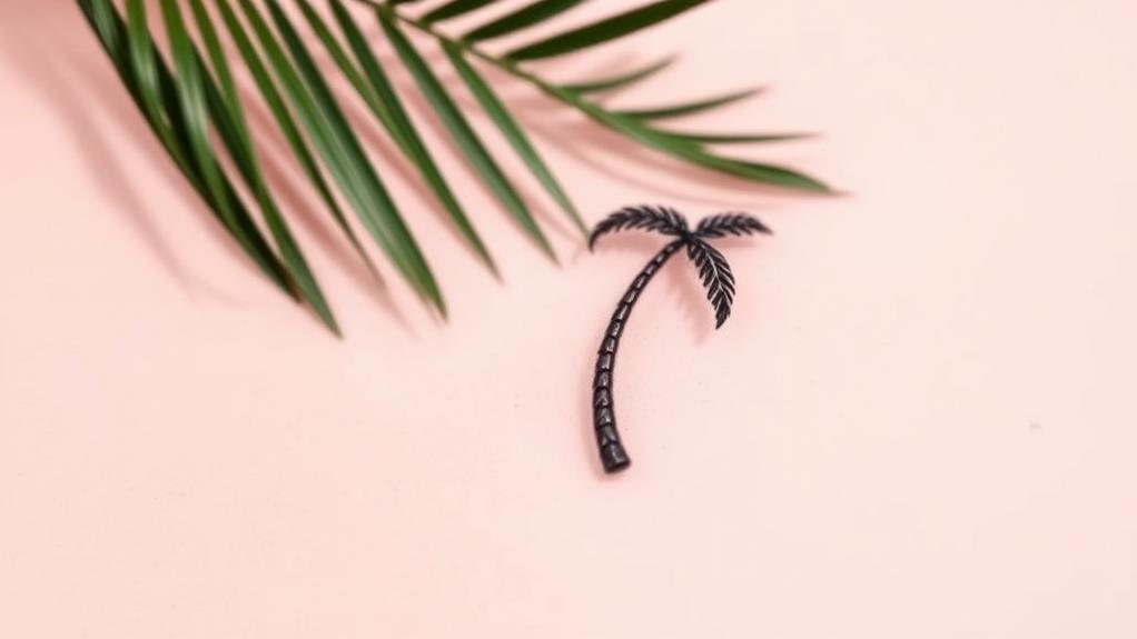 miniature palm tree design