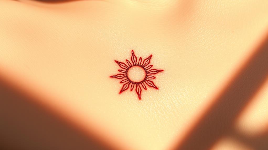 miniature solar emblem