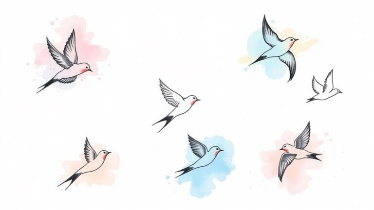 minimal bird tattoo designs