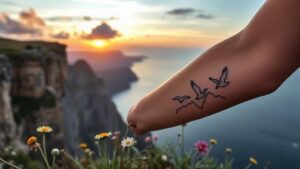 minimal cliff tattoos inspiration