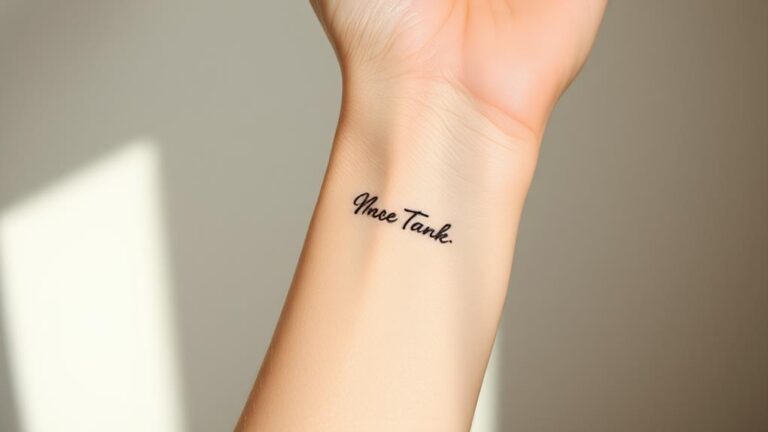 minimal handwriting tattoo ideas