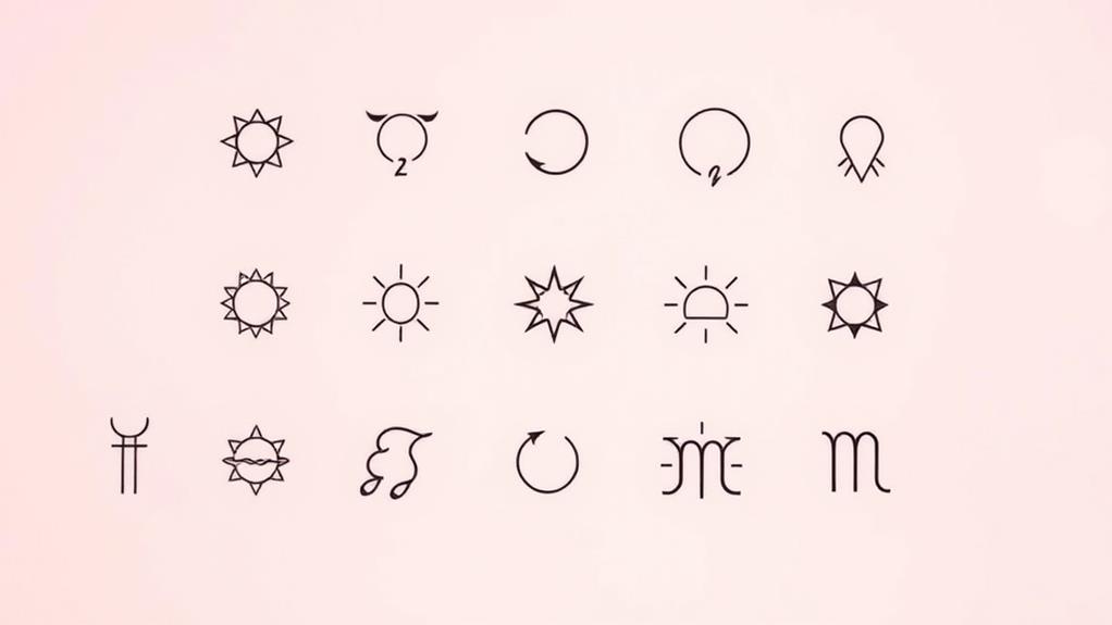 minimal horoscope tattoo ideas