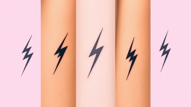 minimal lightning bolt tattoos