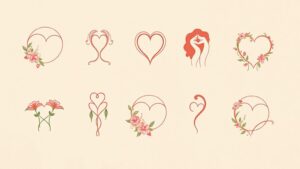 minimal venus symbol tattoos