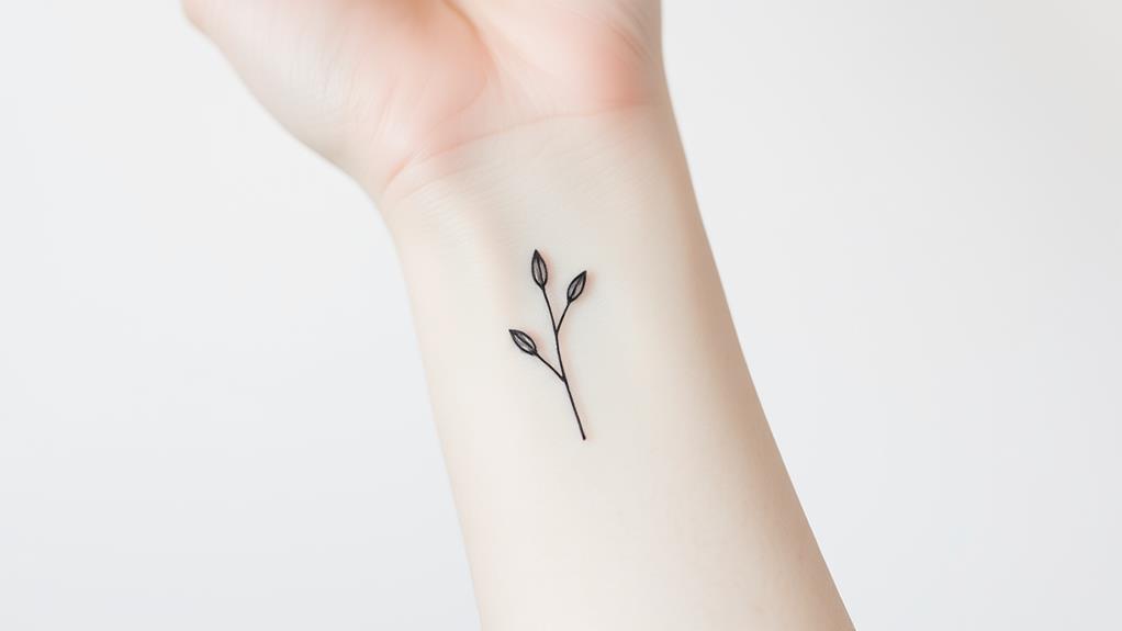 minimalist floral stem art