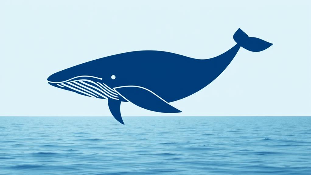 minimalist geometric whale design