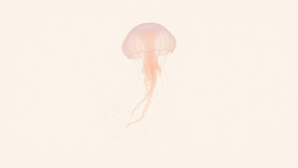 minimalist jellyfish artwork