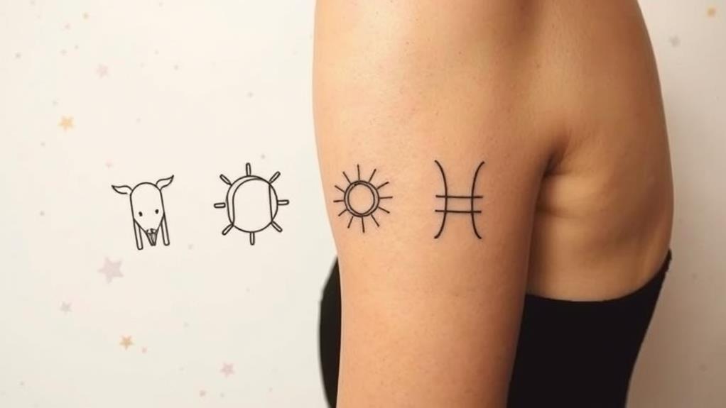 minimalist zodiac sign designs