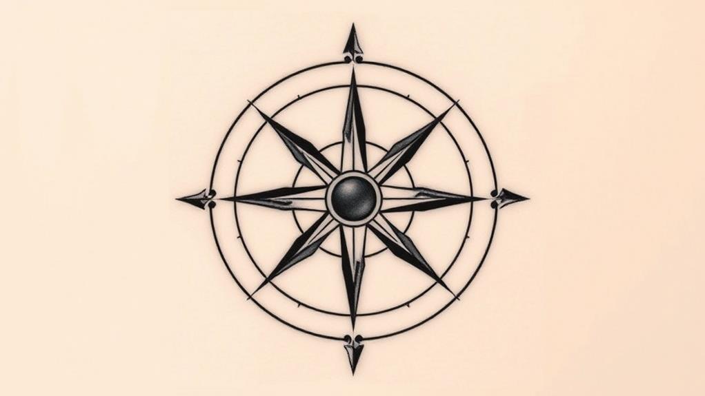 minimalistic compass design illustration