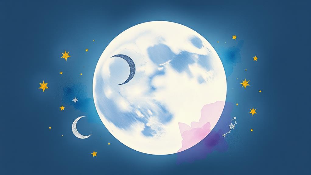 moonlit watercolor artwork creation