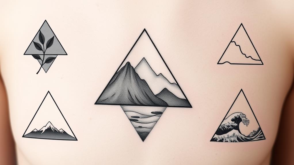 nature inspired triangular designs