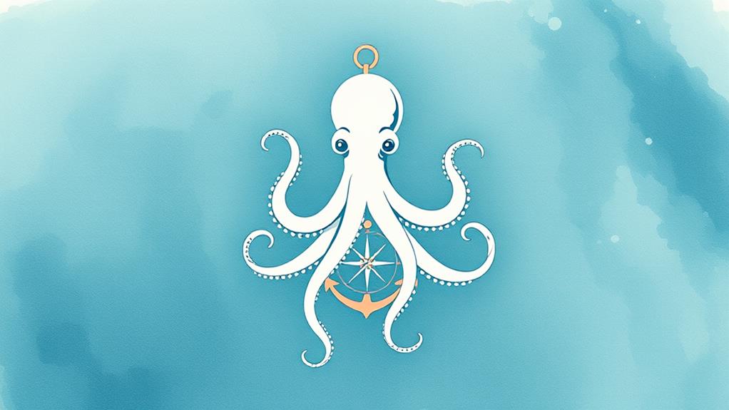 nautical themed octopus design