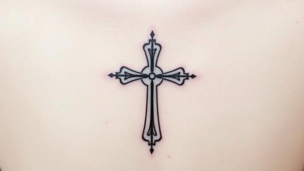 negative space cross design