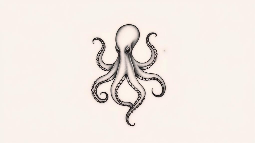 negative space octopus art