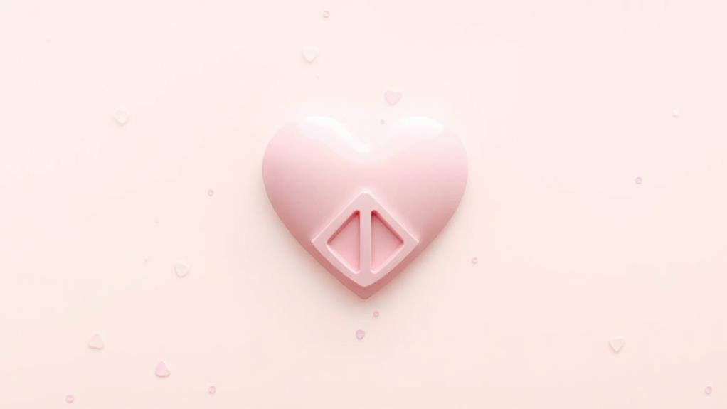 peaceful heart emblem design