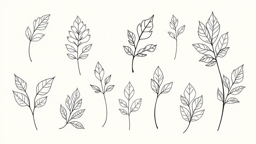 personalized botanical ink designs