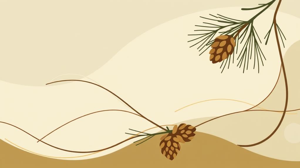 pine cone themed artwork