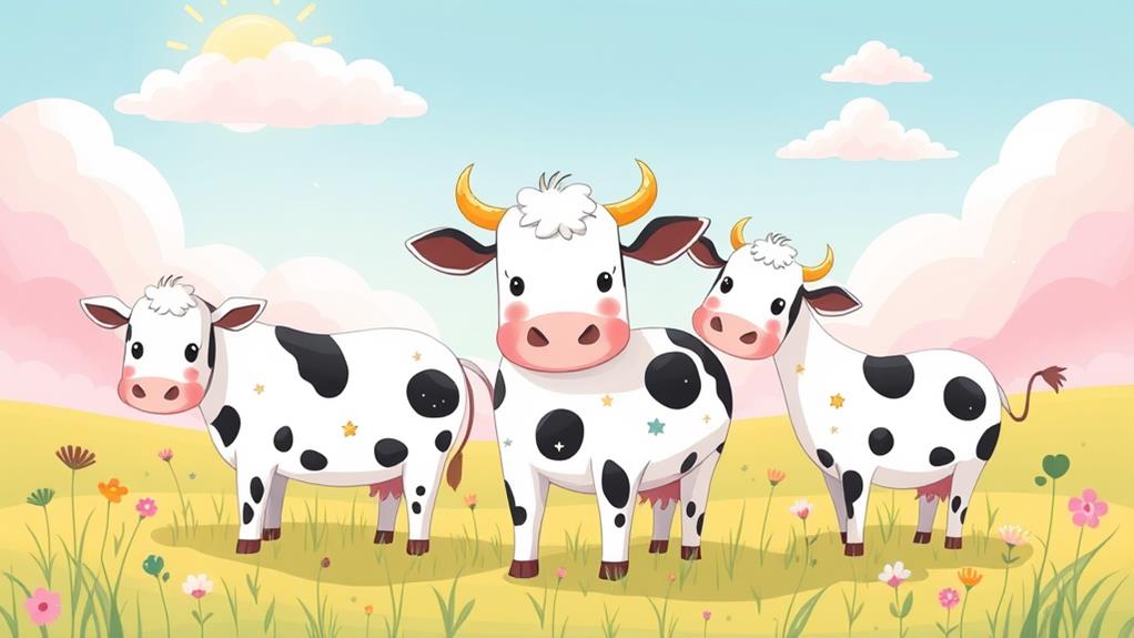 playful bovine artwork creations