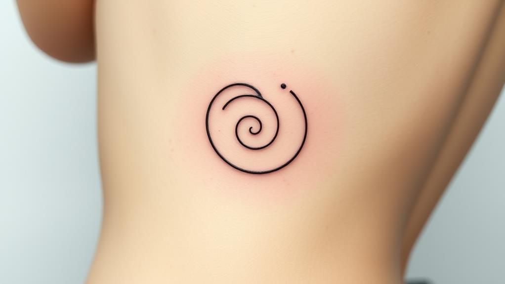 playful swirling body art