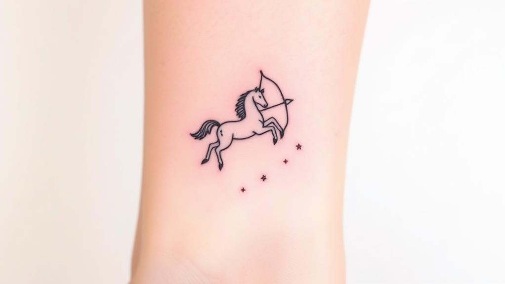 sagittarius minimal tattoo ideas