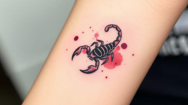 scorpio minimal tattoo ideas