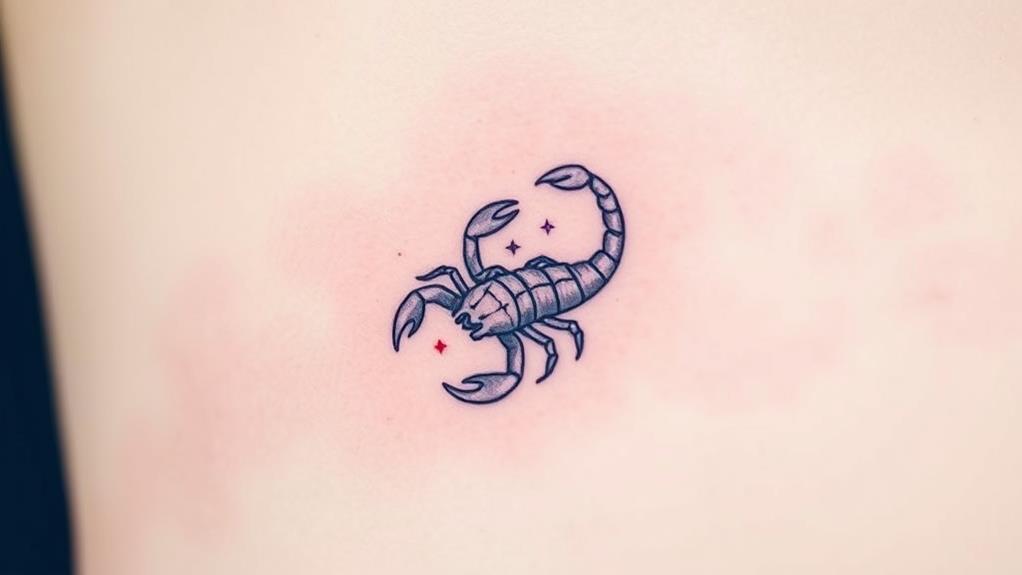 scorpio minimalist tattoo designs