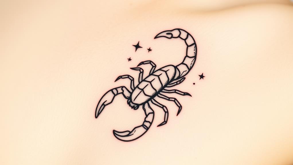 scorpio zodiac sign inked