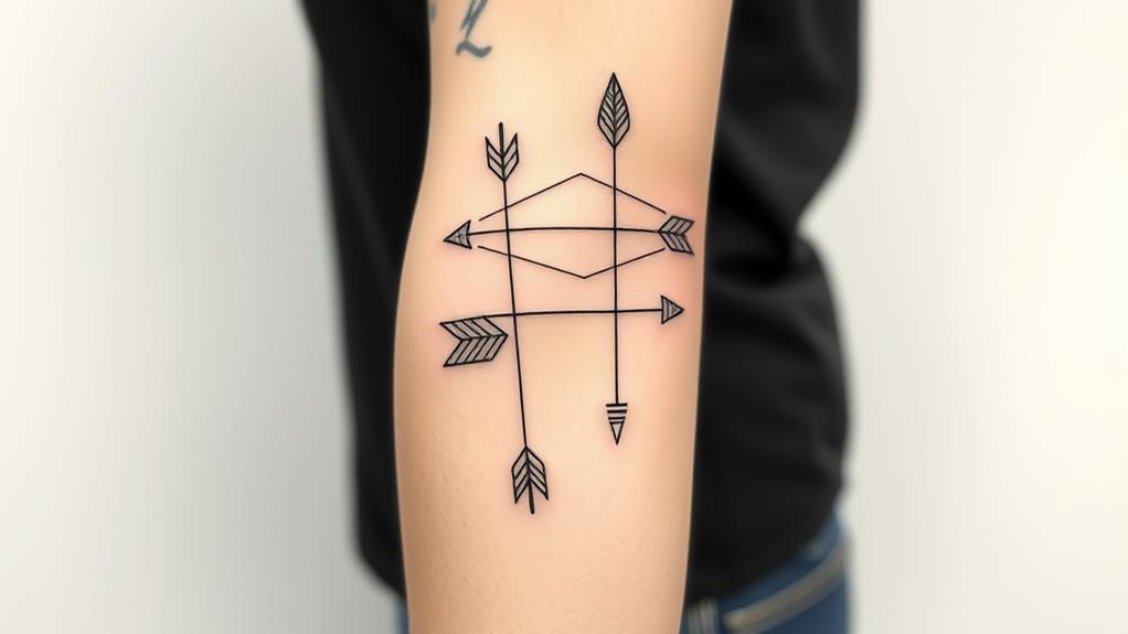 simple arrow sleeve designs